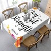 Flower Modern Quartz Table Cloth for Rectangle Table 60x84 Inch