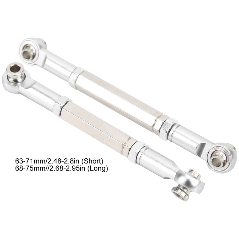 8Pcs Upgrade Metal Pull Rod Steering Pull Rod for WPL/MN/Feiyu
