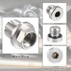 A ABSOPRO Oil Drain Plug Set, Oversize Piggyback Drain Plug,