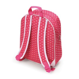 Badger Basket Toy Doll Travel Backpack Storage Bag for 18 inch Dolls - Pink/Star