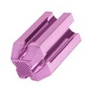 Eyebrow Pencil Sharpening Tool Four-Sided Design for Custom Pencil Tips Portable Makeup Sharpener for Brow Lip Liner Rose Pink