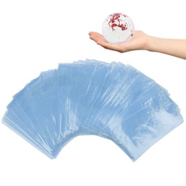 Dadabig Pack of 200 shrink film bags, PVC shrink bags, transparent shrink film bags, shrink wrap bags, heat seal for soaps, bath bombs, packaging, DIY crafts