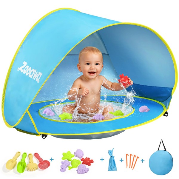 Zooawa Baby Beach Tent, Pop Up Beach Tent Sun Shade