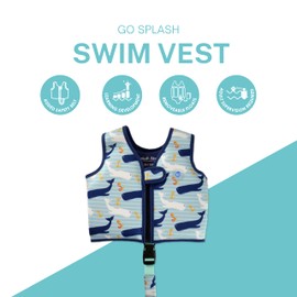Go Splash Life Jacket with Belt, Moby Anchor, 2-4 Years