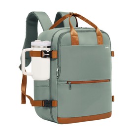 COOLIFE Hand Luggage Backpack for Ryanair 40 x 20 x 25 Travel Backpack Aeroplane 20L Small Hand Luggage Cabin Size Hand Luggage Bag with Laptop Compartment for Weekender Short Trip, dark green