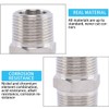 BZKSER Pack of 2 Shower Hose Adaptors Corrugated Pipe Extension