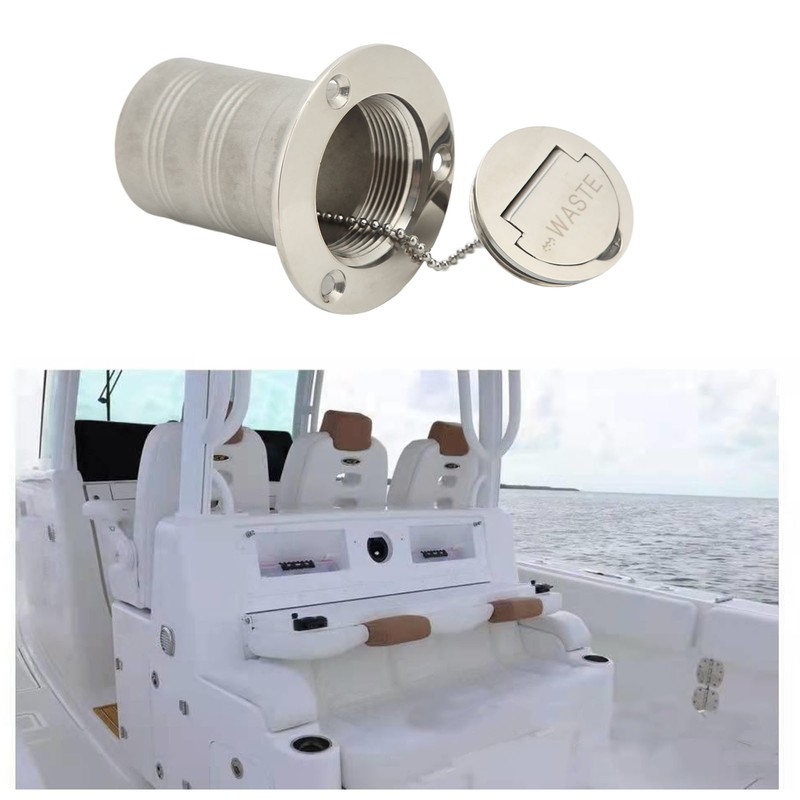 Boat Filler Right Angle Clamshell 316 Stainless Steel Hardware for