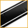 Partuto 3.94"x70.87" Car Hood Stripe Pattern Sticker Exterior Decal Black