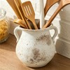 Rustic Kitchen Utensil Holder for Kitchen Countertop,7.6 In