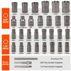 THINKWORK Bolt Extractor Kit, 32-Piece Nut Extractor Socket Set, 1/4"
