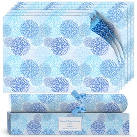 Lavender Scented Drawer Liners, Scent Paper Liners for Drawers, Fragrant Drawer Liners for Drawers Closets Wardrobe Dresser Shelf, 6 Sheets