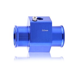 Keenso - Tubo universal para juntas de temperatura del agua, medidor de temperatura del agua, adaptador de manguera de radiador, color azul, 26 mm - 40 mm (32 mm) Otros accesorios