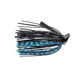 Lures Buckeye Flat Top Finesse Jig with Premium Skirting & Rubber Skirt Collar Durable Versatile Fishing Bait Black/Blue, 1/2 oz
