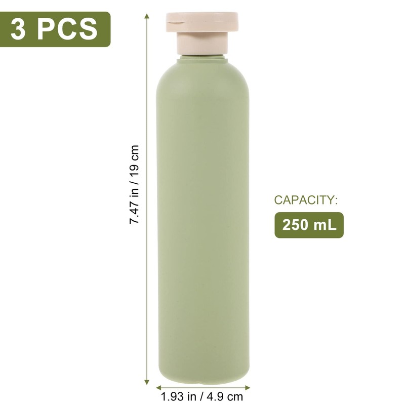 Shampoo Travel Container 250ML Refillable Shampoo Conditioner Bottles Squeeze Bottles