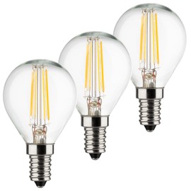 Müller-Licht 400293 _ Set A + +, Set of 3 LED Retro Bulb – 40 Watt Equivalent, 4 Watt, E14, 4.5 x 4.5 x 8 cm Silver