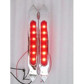 LN1 Custom Harley Touring Sportster Indi@n Rear Saddlebag Blinkers Brake Lights Led Taillight Turn Signal