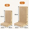 L-Shaped Cat Scratcher for Indoor Cats – Double-Tier Wood Scratching