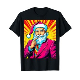 Pop Art Santa Claus in Business Suit T-Shirt