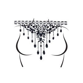 LEG AVENUE BODY01622001 Women's Jewellery, Black, One Size