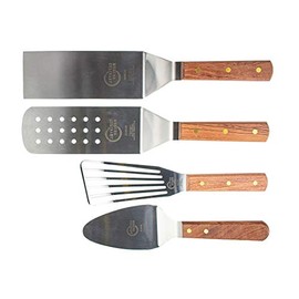 Mercer Culinary Mercer Praxis Rosewood Turner | 4-Piece Spatula Set, One Size