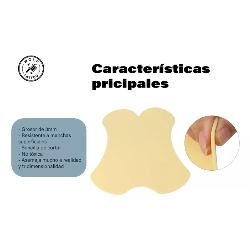 Wolf Tattoo Piel Sintética Para Tatuar Piel Espalda Completa Grande