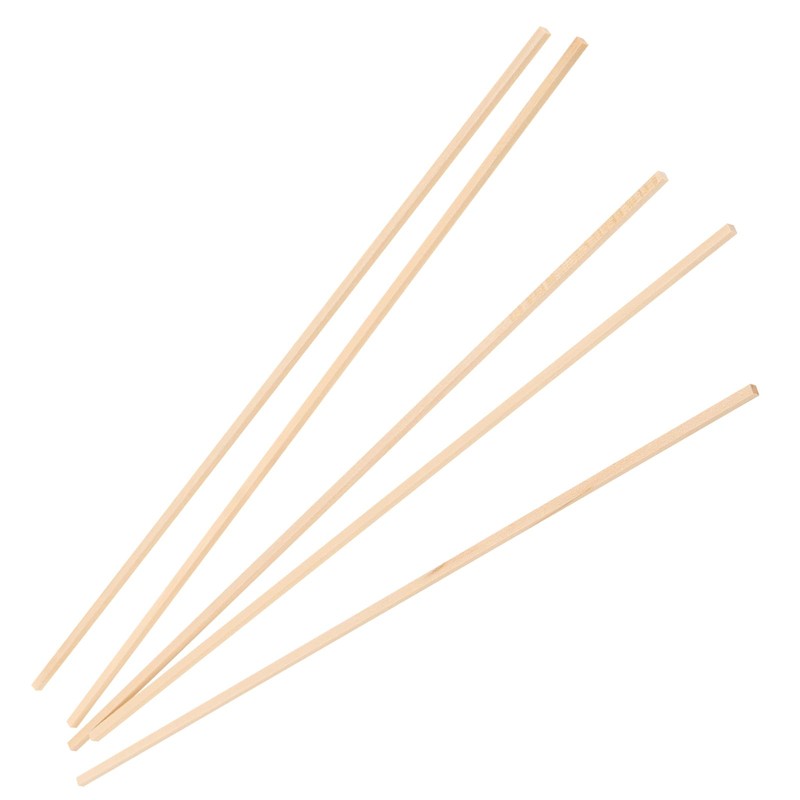 JIAYUET 200 Pieces Square Wood Strips,3x3x300mm Unfinished Wooden Dowel Rods