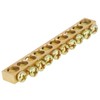 10pcs 10-Hole Electrical Distribution Wire Screw Terminal Brass Ground Neutral