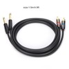 JORINDO Dual 6.35mm Male to Double RCA Male Cable Audio