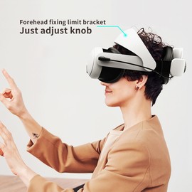 WELESS Head Strap for Oculus Quest 3, Meta Quest 3 Accessories Compatible with Quest 3, Replacement for Oculus Quest 3 Elite Strap, Adjustable Oculus Quest 3 Head Strap with Enhanced Support