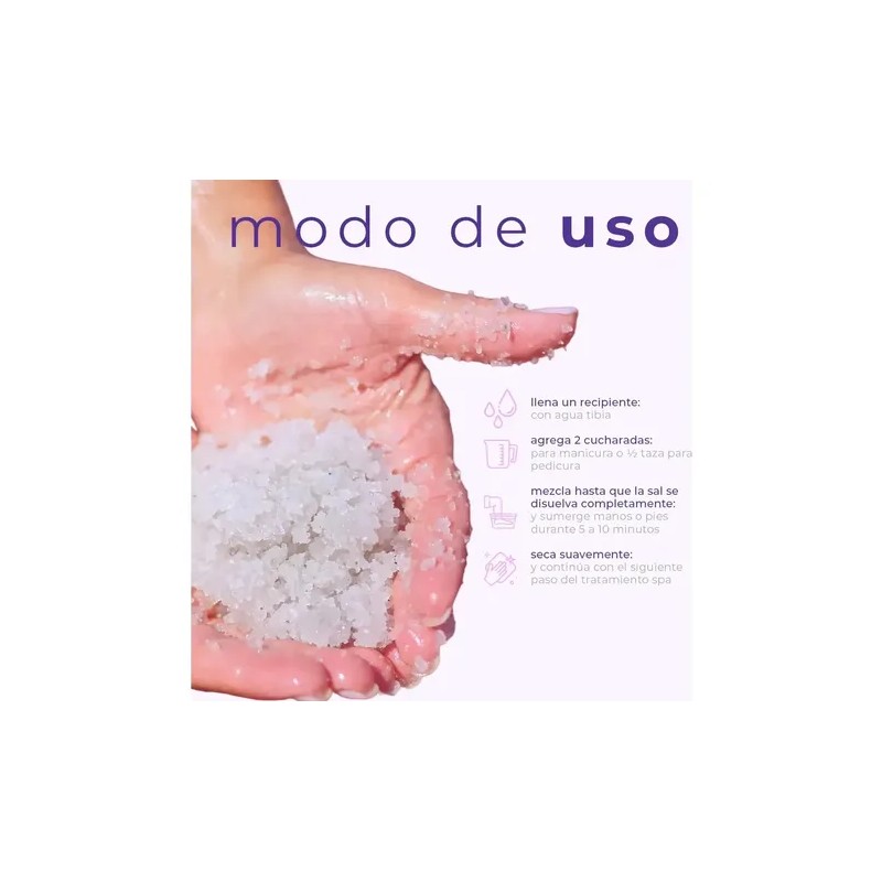 Sal Organica Bcl Spa Manicure&pedicure Lavanda Menta 454 Gr