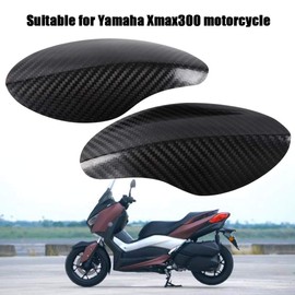 KIMISS 1 Pair Motorcycle Patch Carbon Fiber Scratch Resistant Protector Plastic Trim Cover Protection for Xmax 300