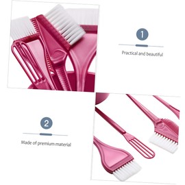 Baluue 2sets Hair Dye Tool Kit Tinting Bowl Brush Comb Material for Smooth Application Essential for Hair Coloring