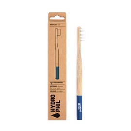 HYDROPHIL Sustainable Tooth Brush, Dark Blue, Soft, 1 Piece