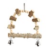 Bird Chewing Toys Hanging Natural Wood Parrot Swing Chewing Toys