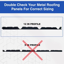 Duco USA-Made R Panel Foam Closure Strips - 20 Pack of 3ft Black Corrugated Roof Foam Strips for Metal Roof Insulations - Weatherproof Insulation Seal Blocks Moisture, Gaps, Noise & Dust