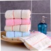 FOMIYES 6pcs Cotton Face Wash Towels Soft Highly Absorbent Cotton