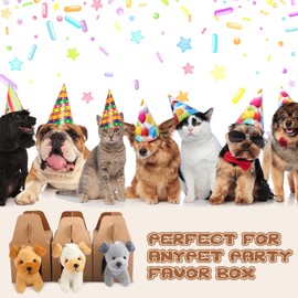 Fainne 24 Pcs Party Favors Boxes Treat Boxes Foldable Gift Boxes Candy Boxes Goodie Boxes for Birthday Wedding Bridal Shower Decorations(Blank)