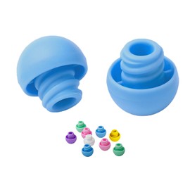 Syringe Caps for Pets fit Slip leur and Lock luer BLUE (100 caps)