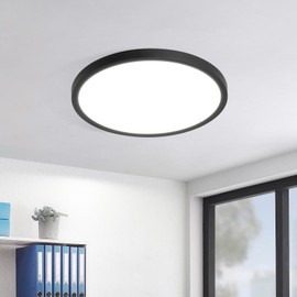 muyuua Ceiling Light LED Ceiling Light Flat Bedroom Lamp 18 cm Rhombus Plate Bathroom Lamp 15 W Kitchen Lamp Bedroom Black Ceiling Lighting Hallway Lamp Ceiling Bathroom Lamp 6500 K for Kitchen