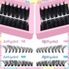 Yaiseiko Fluffy Lash Clusters Kit Lash Extension Kit 266pcs Volume