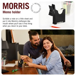 Monkey Business: Morris The Donkey Desktop Memo Holder - Cute Sticky Notes Holder & Desk Organiser, Office Accessories - Funny Decoration
