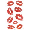 MapofBeauty Bright Watermelon Red Lip Prints Temporary Waterproof Tattoo Sticker(2
