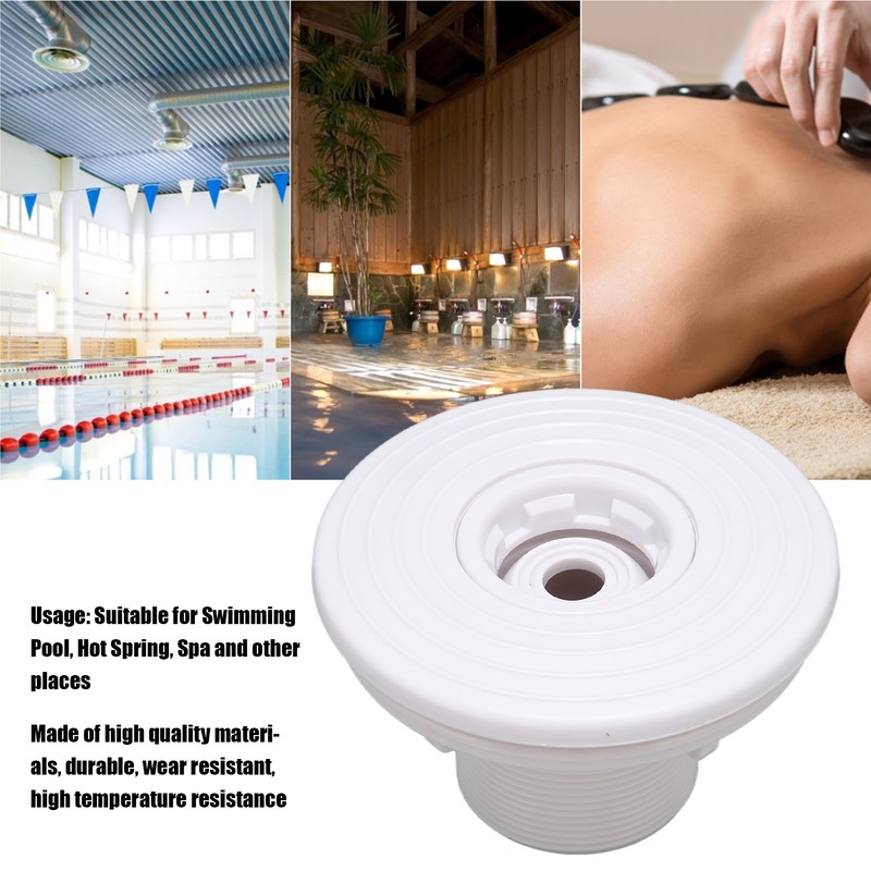 Pool Water Outlet 12cm White Swimming Pool Drain Water Inlet