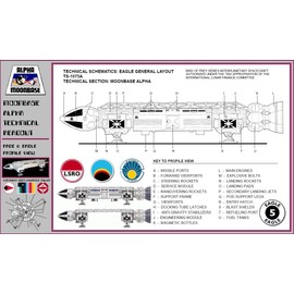 Space 1999 Eagle Blueprints