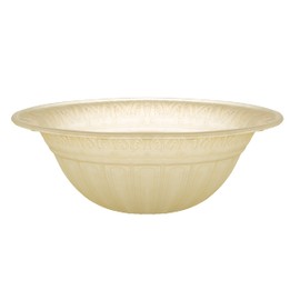 Aspen Creative Amber 23095-01A Transitional Style Replacement Torchiere Glass Shade, 6" Height x 15-3/4" Diameter
