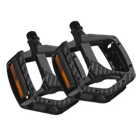 YIUBCZOQI Bike pedals with reflective strips, aluminum alloy bicycle platform 9/16 inch pedals, suitable for road bikes and mountain bikes