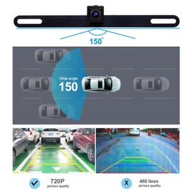 ATOTO 150° View A6 S8 X10 HD 720P Live Rearview Camera Night Vision Waterproof