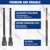 WORKPRO 16PC Magnetic Nut Driver Set Bit 1/4"Hex 6" Long