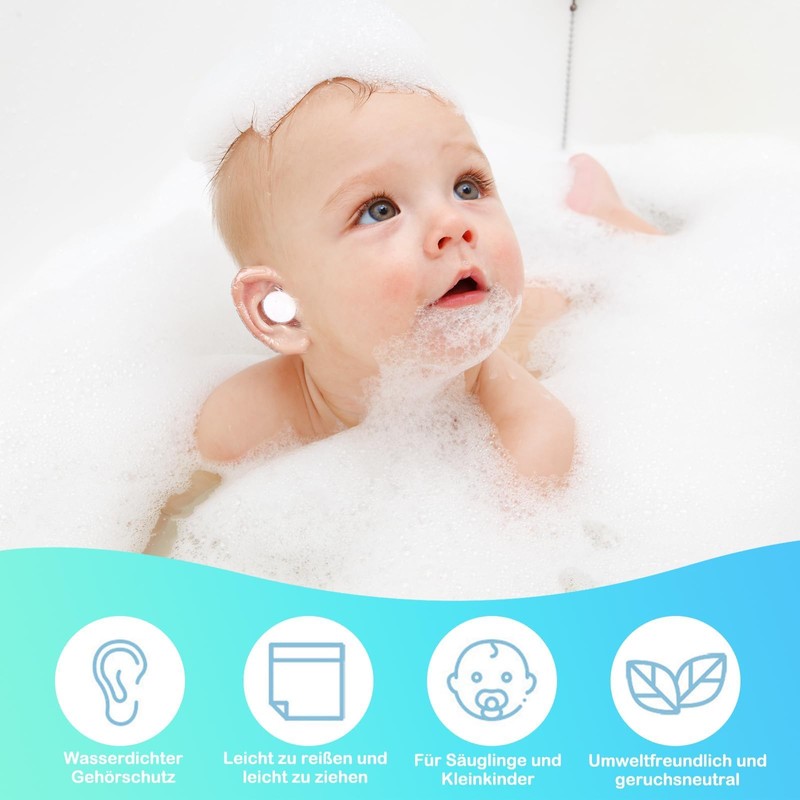 Jusyde Pack of 60 Waterproof Shower Ear Patches 8.1 x