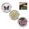 iwobi 3 Pcs Folding Handbag Table Hanger,Butterfly Design Bag Hanger